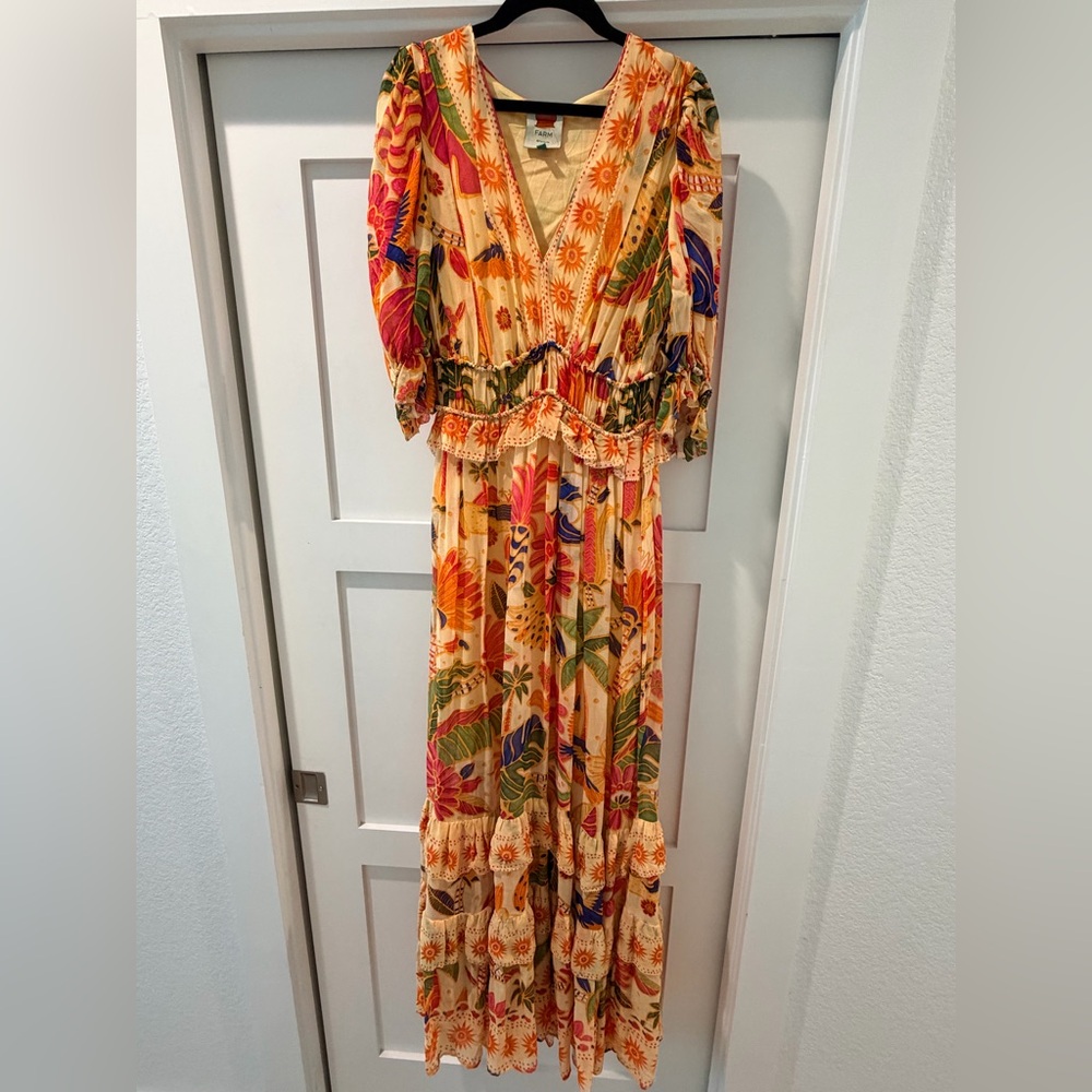 FARM Rio Vibrant Floral Maxi Dress